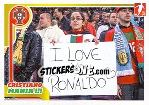 Sticker Cristiano Ronaldo - Portugal De Ouro 2011 n. 132 - Panini
