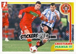 Sticker Cristiano Ronaldo - Portugal De Ouro 2011 n. 133 - Panini