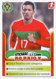 Sticker Nani - Portugal De Ouro 2011 - Panini