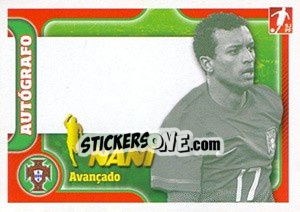 Sticker Nani - Portugal De Ouro 2011 - Panini