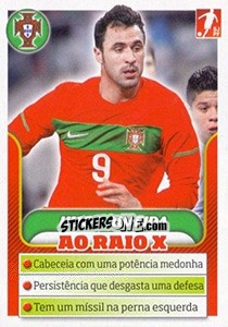 Sticker Hugo Almeida - Portugal De Ouro 2011 n. 155 - Panini