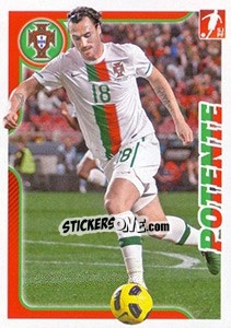 Sticker Hugo Almeida - Portugal De Ouro 2011 n. 156 - Panini