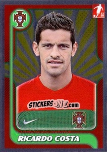 Sticker Ricardo Costa - Portugal De Ouro 2011 n. 168 - Panini