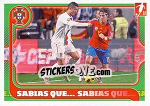 Sticker History (Cristiano Ronaldo/sergio Ramos) - Portugal De Ouro 2011 n. 179 - Panini