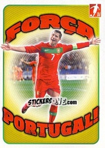 Sticker Portugal (Sticker 1) - Cristiano Ronaldo - Portugal De Ouro 2011 n. 206 - Panini