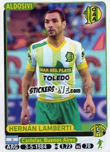 Sticker Hernan Lamberti - Fùtbol Argentino 2015 - Panini