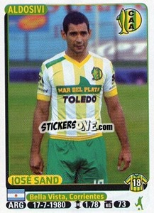 Sticker Jose Sand - Fùtbol Argentino 2015 - Panini