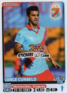 Figurina Jorge Curbelo - Fùtbol Argentino 2015 - Panini