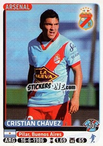 Sticker Cristian Chavez - Fùtbol Argentino 2015 - Panini