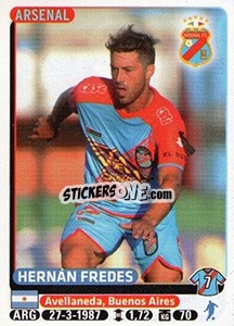 Figurina Hernan Fredes - Fùtbol Argentino 2015 - Panini