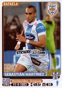 Figurina Sebastian Martinez - Fùtbol Argentino 2015 n. 50 - Panini
