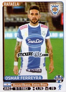Sticker Omar Ferreyra - Fùtbol Argentino 2015 - Panini