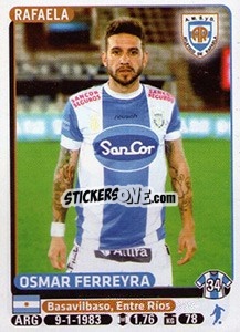 Sticker Omar Ferreyra - Fùtbol Argentino 2015 n. 55 - Panini