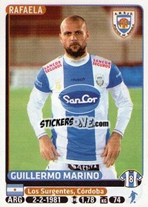 Cromo Guillermo Marino - Fùtbol Argentino 2015 - Panini
