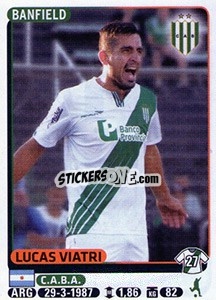 Sticker Lucas Viatri - Fùtbol Argentino 2015 - Panini