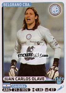 Sticker Juan Carlos Olave - Fùtbol Argentino 2015 - Panini