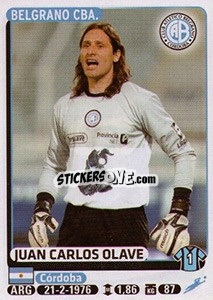 Cromo Juan Carlos Olave - Fùtbol Argentino 2015 - Panini