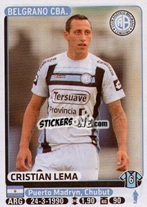 Sticker Cristian Lema - Fùtbol Argentino 2015 n. 81 - Panini