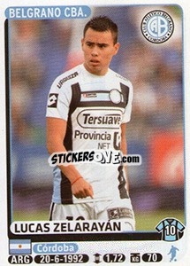 Sticker Lucas Zelarayan - Fùtbol Argentino 2015 n. 89 - Panini