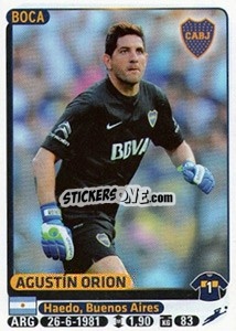Sticker Agustin Orion - Fùtbol Argentino 2015 - Panini