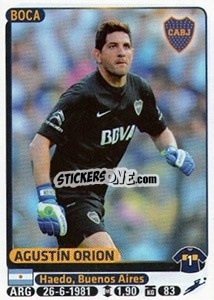 Cromo Agustin Orion - Fùtbol Argentino 2015 - Panini