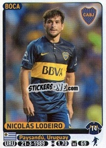 Sticker Nicolas Lodeiro - Fùtbol Argentino 2015 - Panini