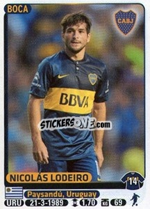 Sticker Nicolas Lodeiro - Fùtbol Argentino 2015 n. 98 - Panini