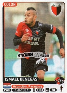Sticker Ismael Benegas - Fùtbol Argentino 2015 - Panini