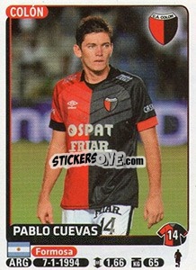 Sticker Pablo Cuevas - Fùtbol Argentino 2015 - Panini