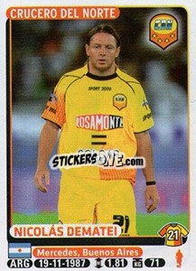 Sticker Nicolas Dematei - Fùtbol Argentino 2015 - Panini
