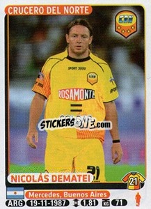 Sticker Nicolas Dematei - Fùtbol Argentino 2015 n. 127 - Panini