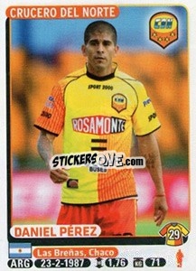 Sticker Daniel Perez - Fùtbol Argentino 2015 - Panini