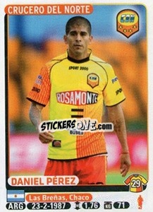 Sticker Daniel Perez - Fùtbol Argentino 2015 n. 129 - Panini