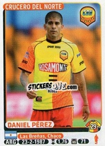 Figurina Daniel Perez - Fùtbol Argentino 2015 - Panini