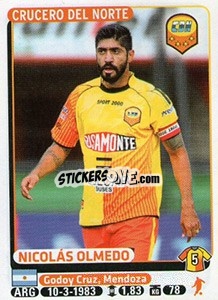 Sticker Nicolas Olmedo - Fùtbol Argentino 2015 - Panini