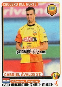 Sticker Gabriel Avalos St. - Fùtbol Argentino 2015 - Panini