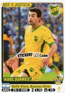 Sticker Axel Juarez - Fùtbol Argentino 2015 n. 149 - Panini