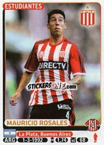 Sticker Mauricio Rosales - Fùtbol Argentino 2015 n. 158 - Panini