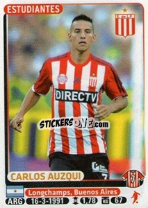 Sticker Carlos Auzqui - Fùtbol Argentino 2015 n. 160 - Panini