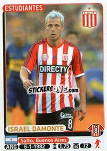 Sticker Israel Damonte - Fùtbol Argentino 2015 n. 161 - Panini