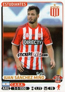 Sticker Juan Sanchez Miño - Fùtbol Argentino 2015 - Panini