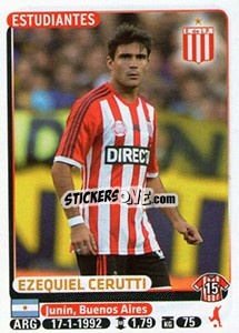 Sticker Ezequiel Cerutti - Fùtbol Argentino 2015 n. 167 - Panini