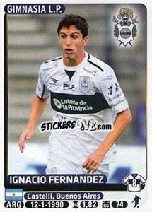 Sticker Ignacio Fernandez - Fùtbol Argentino 2015 n. 177 - Panini