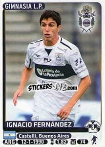 Cromo Ignacio Fernandez - Fùtbol Argentino 2015 - Panini