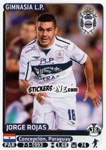 Sticker Jorge Rojas - Fùtbol Argentino 2015 n. 180 - Panini