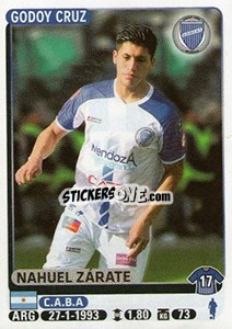 Sticker Nahuel Zarate