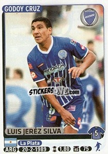 Sticker Luis Jerez Silva - Fùtbol Argentino 2015 n. 193 - Panini