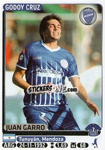 Figurina Juan Carro - Fùtbol Argentino 2015 - Panini