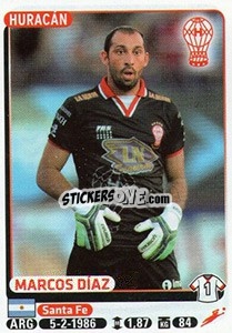 Sticker Marcos Diaz - Fùtbol Argentino 2015 n. 200 - Panini