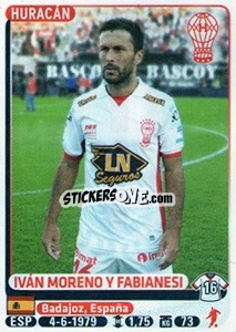 Sticker Ivan Moreno Y Fabianesi - Fùtbol Argentino 2015 - Panini